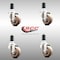 Service Caster 3 Inch 316SS High Temp Glass Filled Nylon 1-1/4 Inch Expanding Stem Caster Set SCC-SS316EX20S314-GFNSHT-114-4 - alternate 3